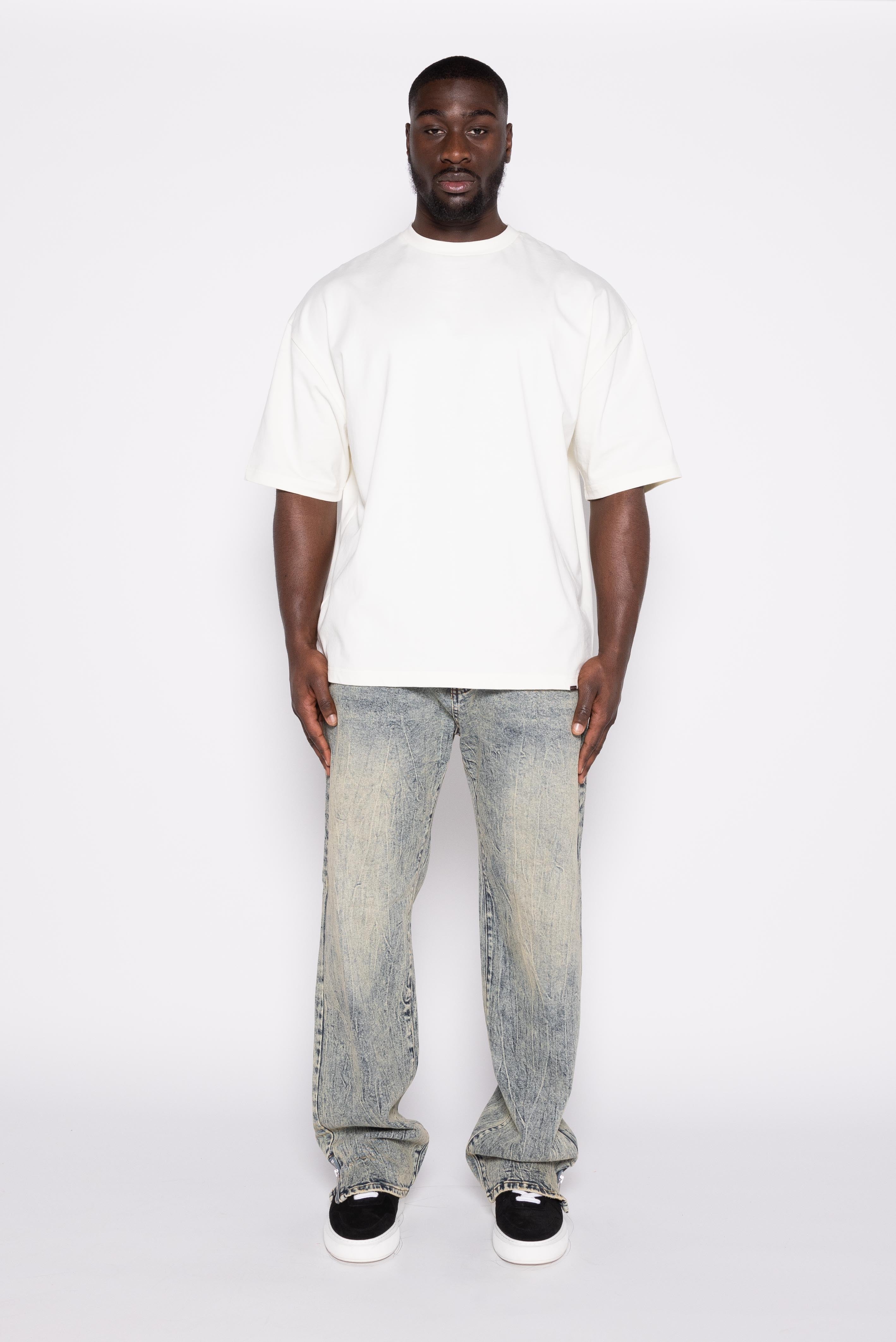 Muriel - Loose fit acid-washed jeans with zip – don't waste culture