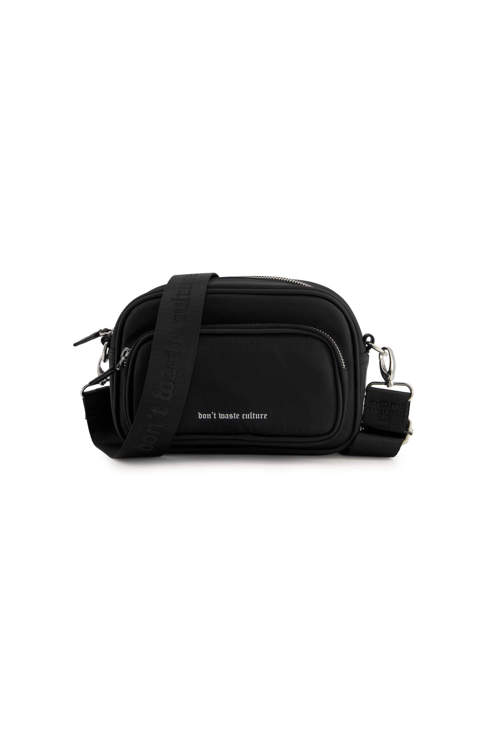 Nylon Messenger Bag | Black